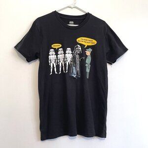 STAR WARS Mens Black Darth Vader Stormtrooper Short Sleeve Graphic Tee T-Shirt M